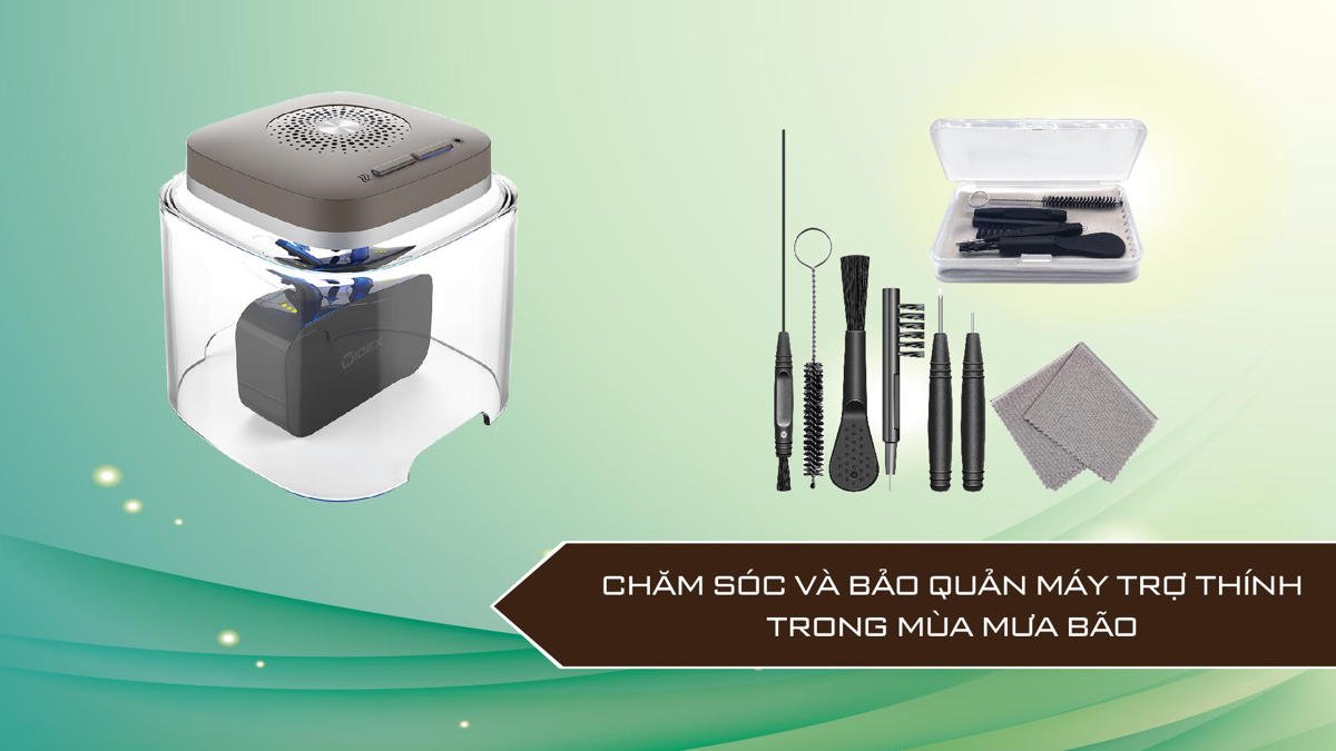 Cách bảo quản máy trợ thính trong mùa mưa bão